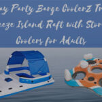Bestway Party Barge CoolerZ Tropical Breeze Island Raft with Storage Coolers for Adults